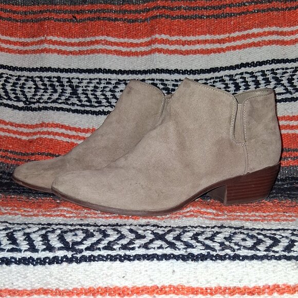 Circus Tan Suede Booties - Picture 1 of 13
